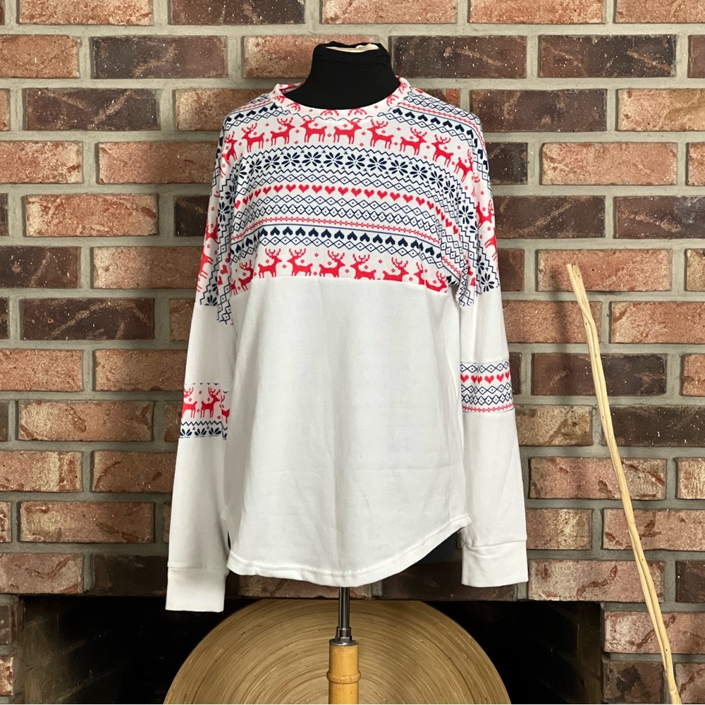 Camisa Reindeer Print Top
